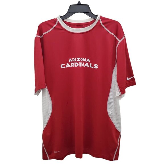 NFL Nike Dri-Fit Men's Big & Tall Arizona Cardinals Red‎ White Mesh Jersey XXL - Picture 1 of 11